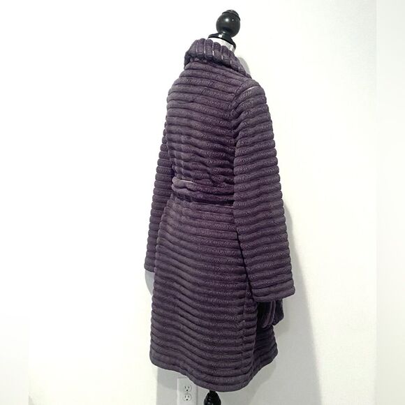 Anthropologise Mariposa Robe Oversized XS-S Plush Charcoal Grey Luxurious Lounge - Picture 6 of 11